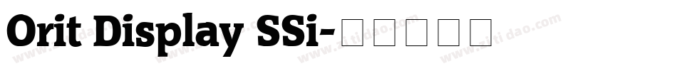Orit Display SSi字体转换